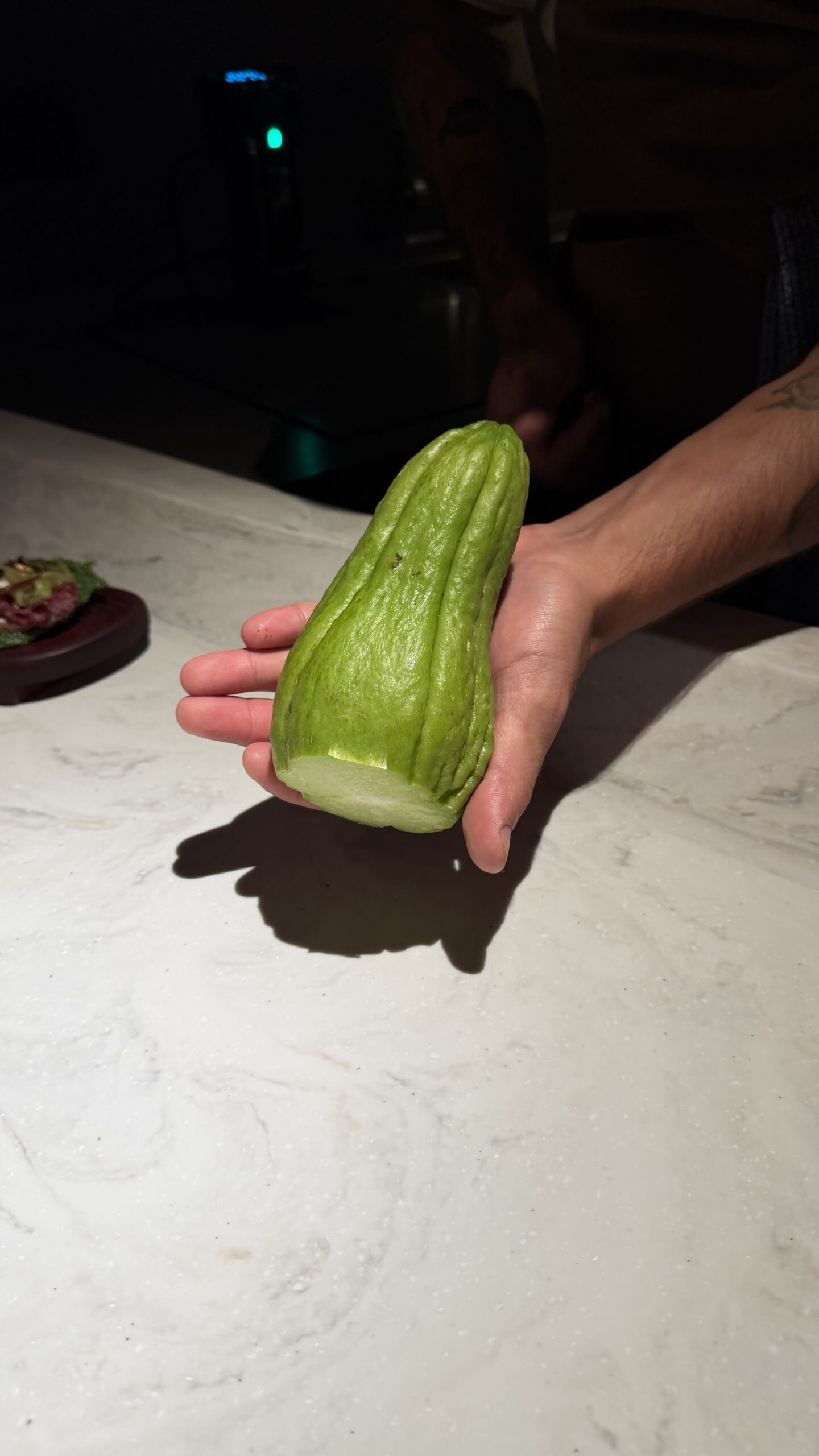Chayote o calabaza centroamericana producto local Lasai