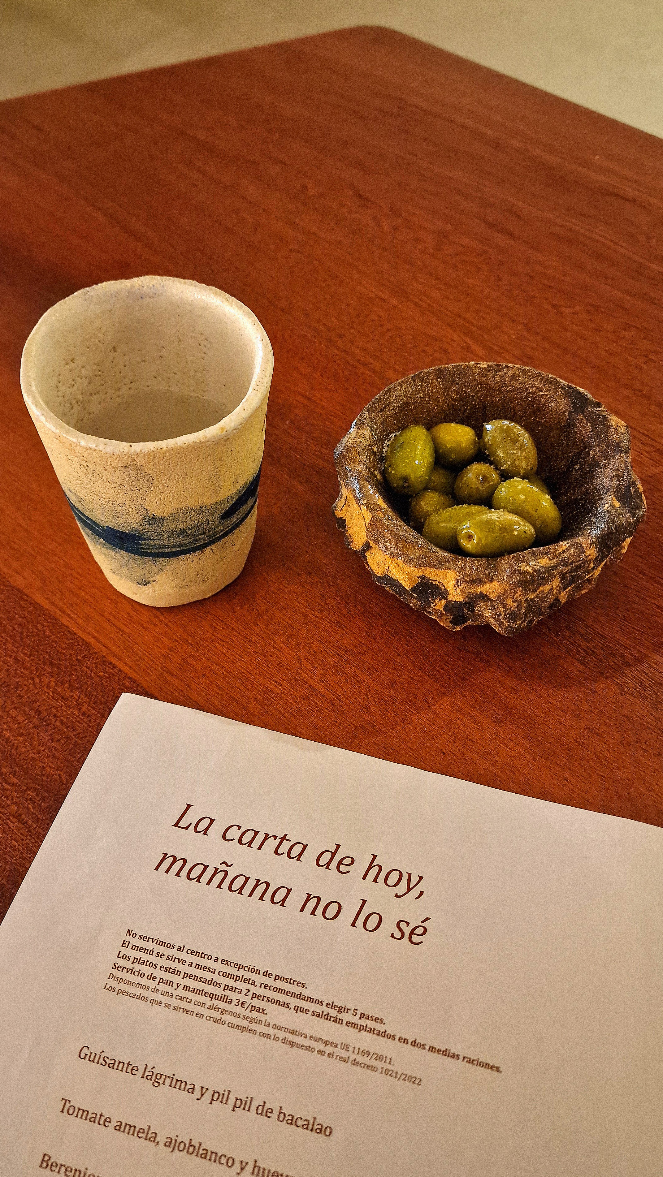 La carta de hoy...
