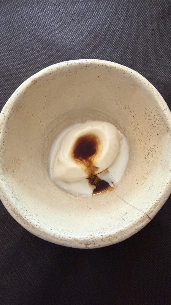 Crema al Jerez y vinagre balsámico