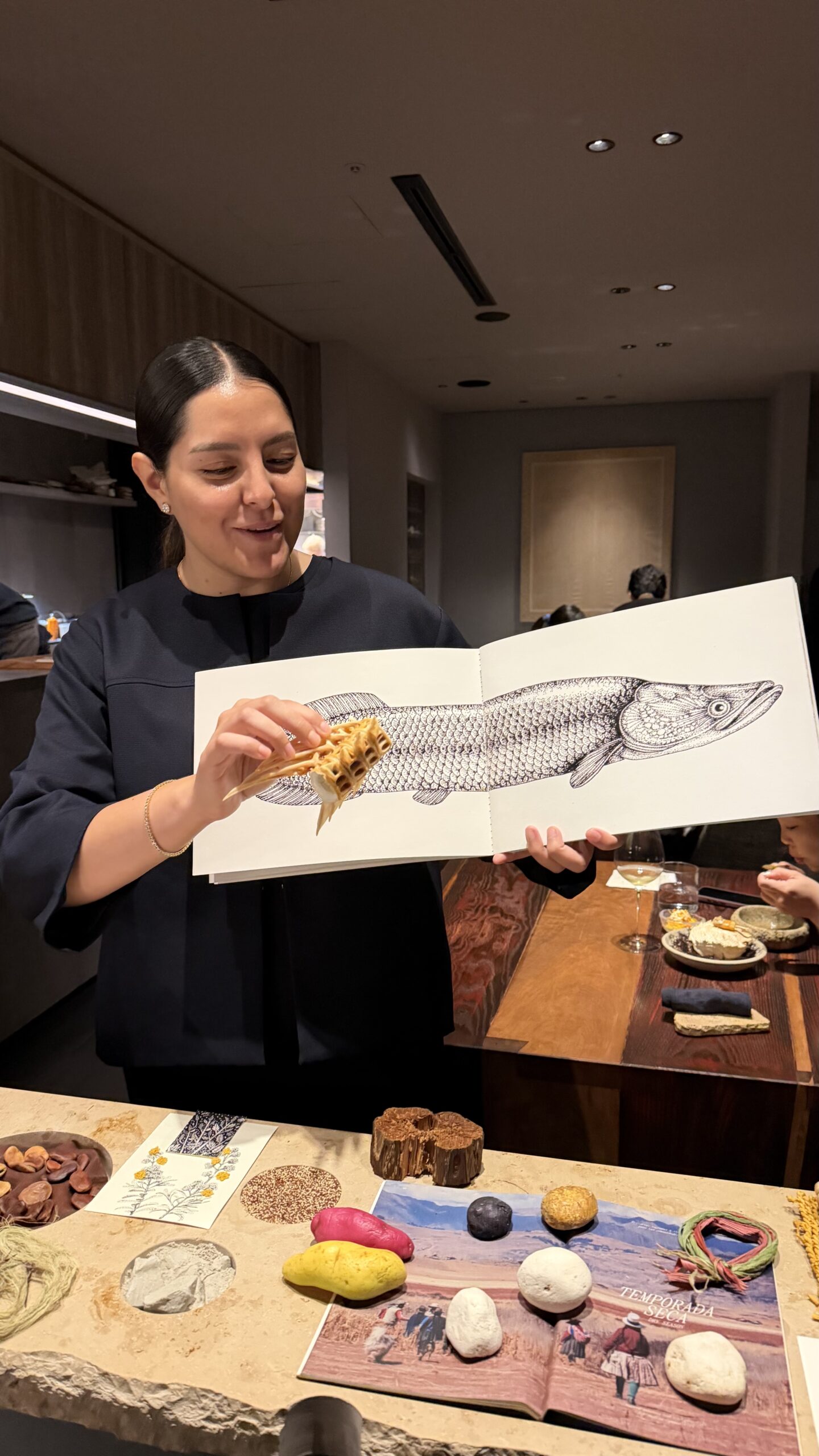 Paiche o arapaima, pez de río amazónico, en MAZ Tokio